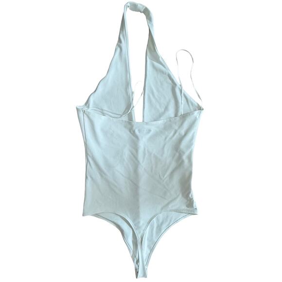 Abercrombie & Fitch White Cross Front Halter Bodysuit - S - Picture 3 of 4